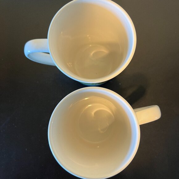 Set of 2 ROYAL NORFOLK Latte & Cappuccino Mugs with Eye-Popping Café Graphics - Picture 8 of 11